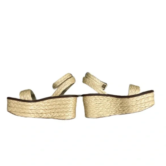 Michael Michael Kors Sandra Straw Platform Sandals - Picture 11 of 13